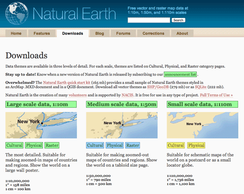 Free world GIS data from Natural Earth Free world GIS data from Natural Earth