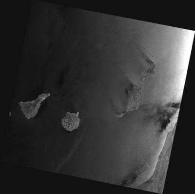 ASAR_8_April_2012_11_09_UTC_transmitted_X-band_large,0 Spain's Canary Islands captured on April 8, 2012. Credits: ESA/Edisoft.