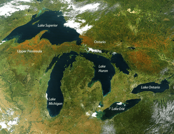 Geography of U.S. Lakes - Geography Realm