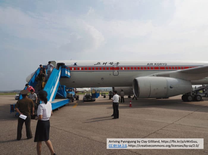 Arriving in Pyongyang, the capital of North Korea. Photo: Arriving Pyongyang by Clay Gilliland, https://flic.kr/p/oWzGuu, CC BY-SA 2.0, https://creativecommons.org/licenses/by-sa/2.0/