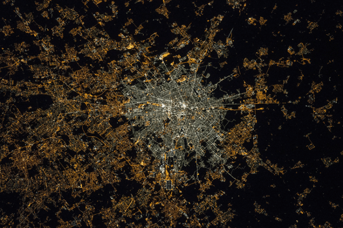 Astronauts onboard the International Space Station (ISS) captured this picture of light pollution emanating from the Italian city of Milan in 2015.