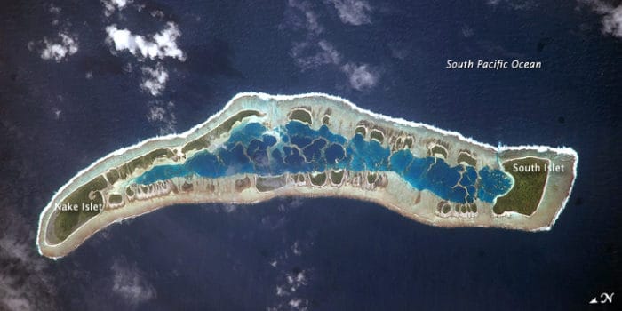 Caroline Island. Image: NASA.