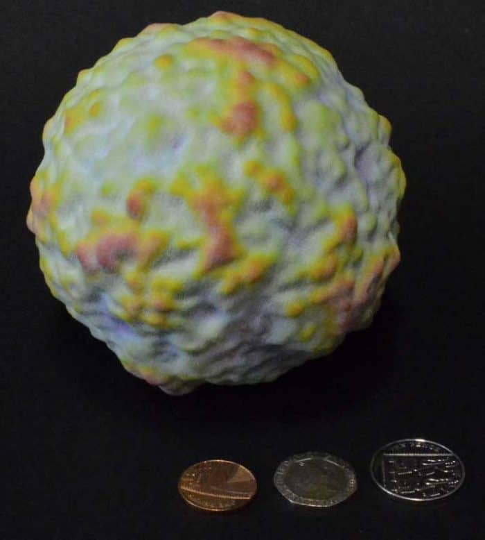 The final ZPrinter printed CMB model. From Clements, Sato and Fonseca, 2016.