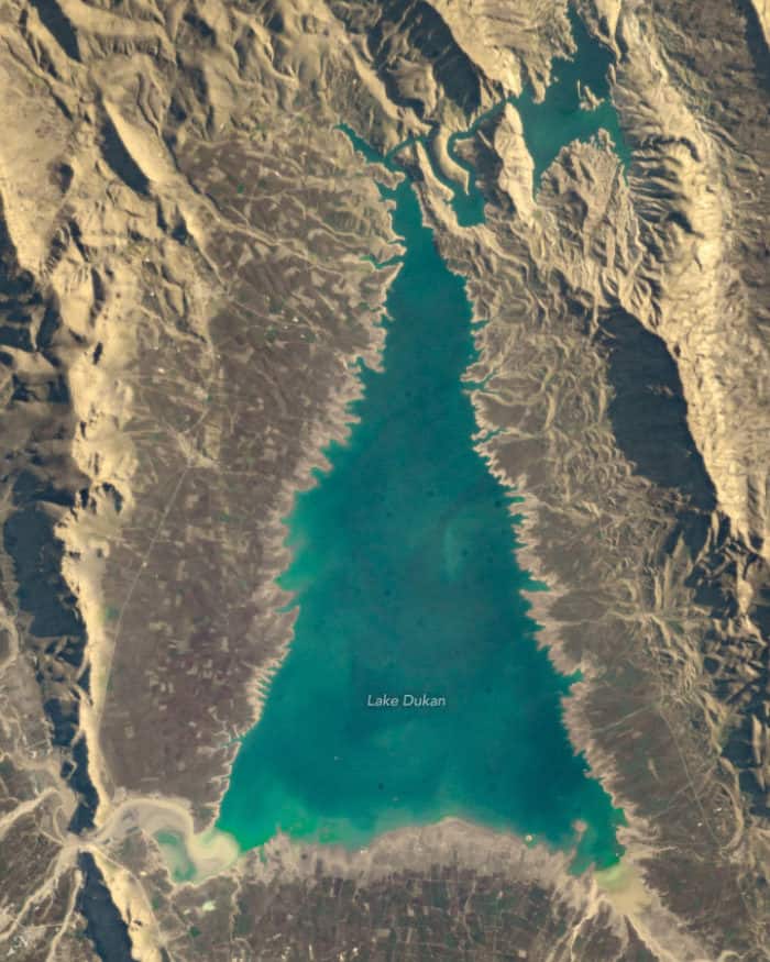 Lake Dukan. Photo: Alex Gerst, December 3, 2018