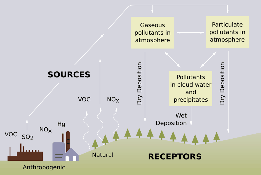Origins of acid rain. Image: US EPA