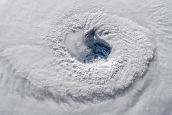 View of Hurricane Florence taken from the International Space Station, 2018. Source: NASA
