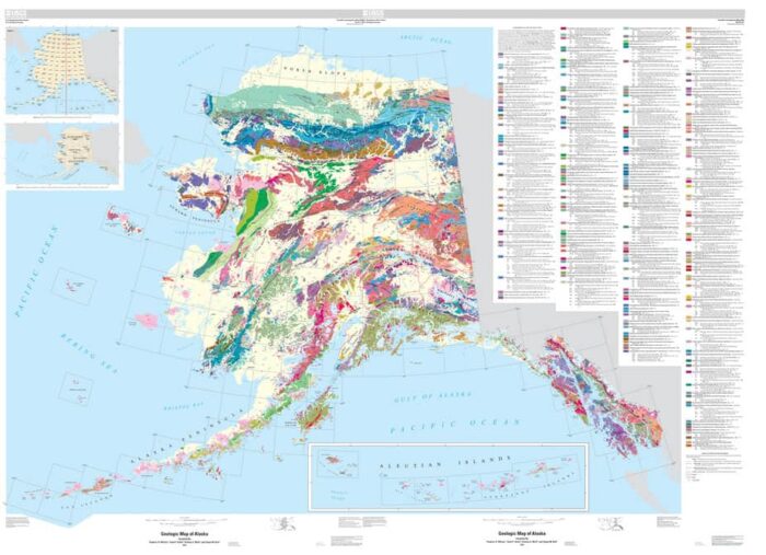 The new geologic map of Alaska. Map: USGS.