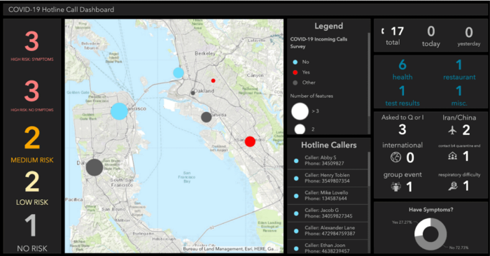 COVID-19 Dashboard Layout. Source: Andres Abeyta