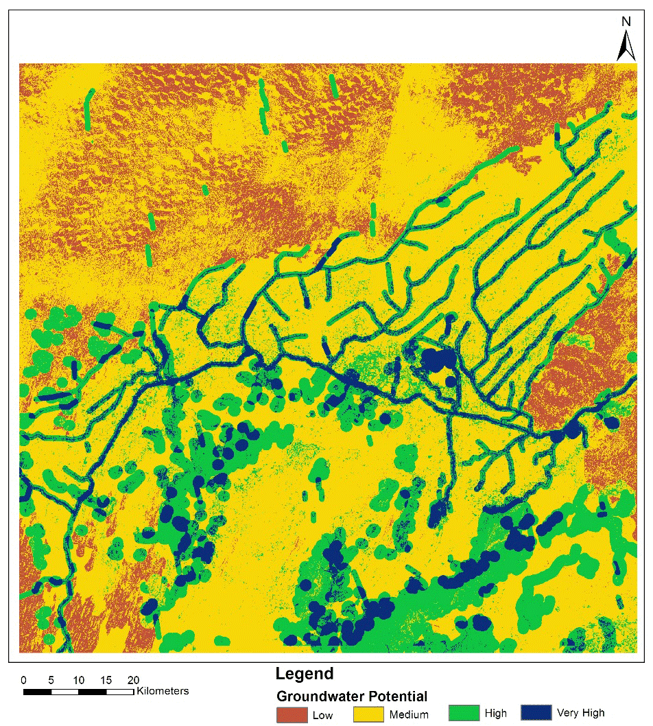 Figure 6: Groundwater Potential Map.