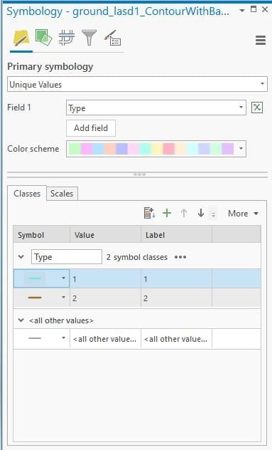 Symbology GUI in ArcGIS Pro.