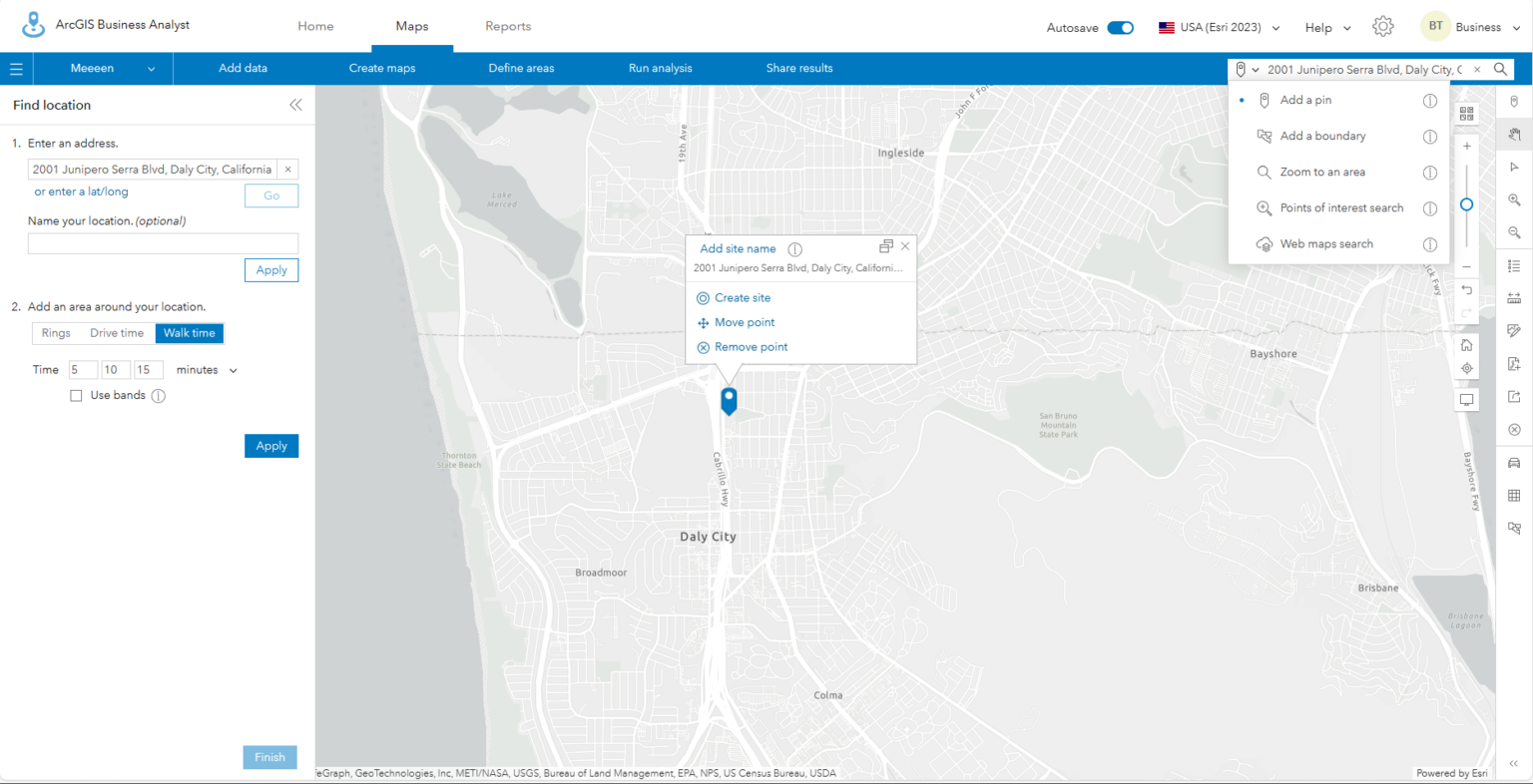 Getting Started with the ArcGIS Business Analyst Web App - Geography Realm