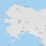 Map of the location of Point Barrow.