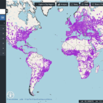 Screenshot from the city-regions explorer online mapping application.
